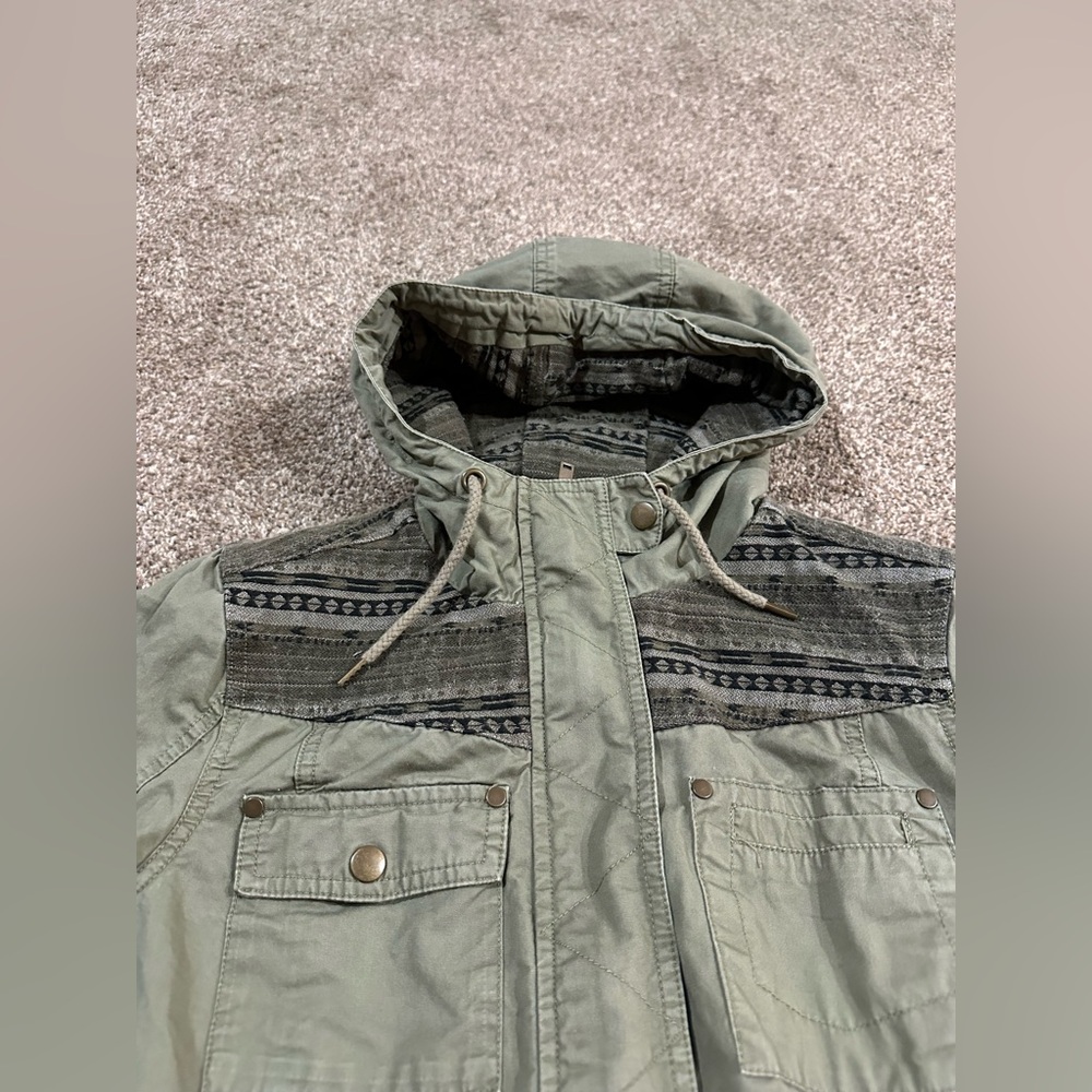 American Rag Olive Patterned Jacket - image 5